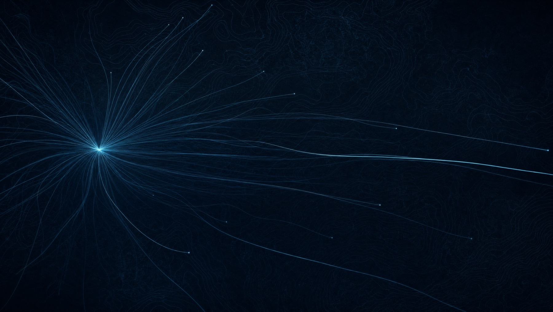 Abstract diagram of signal lines radiating from a single point